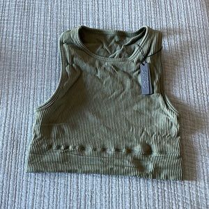 SKIMS Seamless Rib High Neck Bra